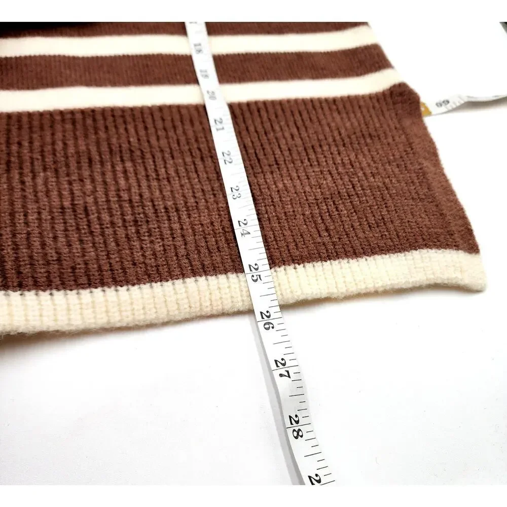 NWT Line & Dot Stripe Turtleneck Pullover Size XS - Picture 12 of 16